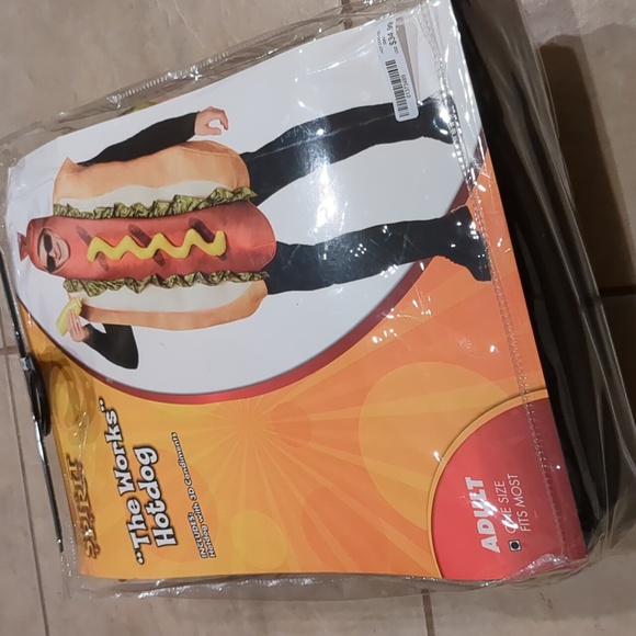 Spirit Halloween Hot Dog Costume Adult One Size New - Picture 2 of 2